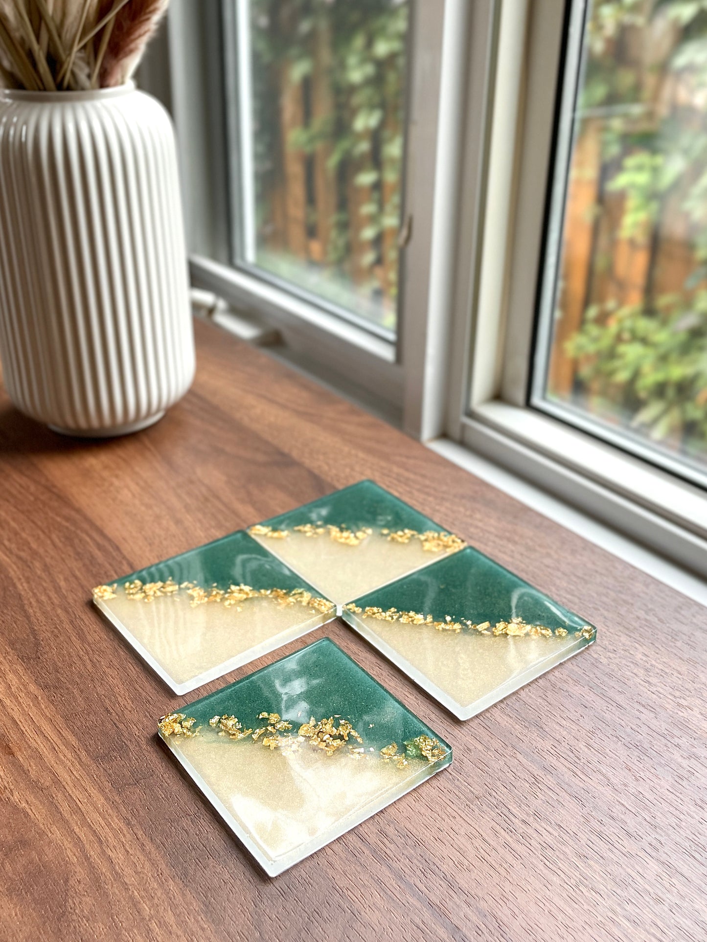 Resin-epoxy coasters